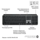 Клавиатура Logitech MX Keys S для MAC Bluetooth/Wireless UA Space Grey (920-011637) - зображення 7