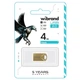 USB флеш накопичувач Wibrand 4GB Hawk Gold USB 2.0 (WI2.0/HA4M1G) - зображення 2