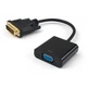 Переходник DVI 24+1 M to VGA F 1080p Vinga (VCPDVI241VGA) - изображение 1