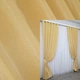 Атласные шторы (2шт. 1,5х2,7м.) Монорей, цвет золотистый. Код 801ш 30-585 - изображение 1