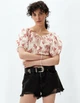 Блуза H&M Ж1116894 (1068609002) колір білий червоний (Ж1116894 - 209069) - изображение 1