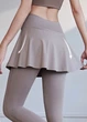 Женские спортивные леггинсы с юбкой Elegant Sport D123 (1851-48-01) Бежевый XL No Brand (46-48) - изображение 6
