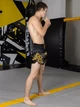 Шорти для тайського боксу TOP KING BOXING | Тренувальні Muay Thai для ММА, кікбоксингу та єдиноборств (чорний/золотий, р. XS) - изображение 7