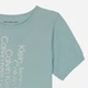 Детская футболка для девочки Calvin Klein 785870148 128 см Бирюзовая (1159836345) - изображение 3