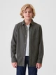 Детская фланелевая рубашка GAP 120 см 1159833857 (Серый S) на рост 120 см - изображение 1