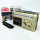 Радиоприёмник портативное радио Golon RX-381 аккумуляторный ретро колонка usb sd mp3 fm. Цвет: желтый - изображение 2