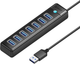 Hub USB Orico 7x USB-A 3.0 + USB-C 5V/3A 1m (PW7U-U3) - obraz 1