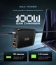 Сетевое зарядное устройство ArmorStandart Resolute Power ARP-131 100W GaN Black (ARM70024) - изображение 2