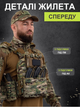 Плитоноска Yakeda Multicam | Жилет для військових + 12 підсумків в подарунок - зображення 3