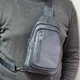 Сумка-слинг мужская черная через плече из натуральной кожи TIDING BAG 68223 - изображение 2