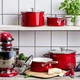Ковш с крышкой KitchenAid Steel Core 16 см 1.3 л Красный (CC003287-001) - изображение 6