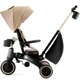 Складний триколісний велосипед Kinderkraft Jazz 2 Beige - зображення 3