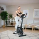 Велотренажер Hop-Sport HS-2080 Spark черно-серебристый. Магнитный, 8 уровней, до 120 кг, для дома, кардио - изображение 12