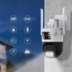 Поворотная водонепроницаемая уличная камера видеонаблюдения PTZ WiFi A23 6mp ICSEE Охранная вайфай Ip камера с ночным видением и удаленным доступом проста в установке - изображение 2