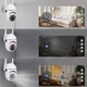 Вулична водонепроникна IP-камера відеоспостереження NJ PRO IP360 + Подарунок Карта пам'яті 64 гб Поворотна wifi камера спостереження з датчиком руху нічним баченням та двостороннім аудіо Білий - зображення 7