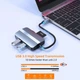 Мережева карта Deepfox-2112 Type C 5 in 1 алюмінієва hub картридер RJ45 мережевий адаптер 100 Мбіт/с - зображення 4