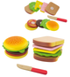 Drewniany zestaw do krojenia Viga Hamburger i Kanapka 50810 (6934510508104) - obraz 6