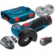 Аккумуляторная угловая шлифмашина Bosch GWS 12V-76 (10.8 В, 76 мм, 2х3 А*ч) болгарка шлифмашинка УШМ с АКБ и ЗУ(26222) - изображение 1