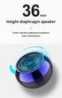 Портативная мини-колонка Bluetooth 5.0 3W объемный звук Металлический корпус с градиентом - изображение 10