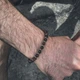 Мужской браслет из бычьего глаза "Сила, выносливость, защита" (Размер: 18 см)(VP-334-18) - изображение 2
