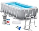Каркасный прямоугольный бассейн Intex Prism Frame Pool 400 x 200 x 100 см (IND-26788) - изображение 1