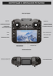 Квадрокоптер Дрон RX109 с 4.5" экраном, 3-осевой подвес, 4K, до 3 км дальность, 25 мин полета /2 аккумулятора - изображение 4