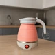 Электрочайник силиконовый дорожный складной Electric Kettle Розовый KET-23-Pink - изображение 1