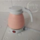 Электрочайник силиконовый дорожный складной Electric Kettle Розовый KET-23-Pink - изображение 6