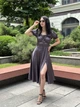 Женское платье миди из шелка Армани Графит Maybel 2XL 519 (3901_5) - изображение 5