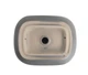 Раковина накладна Mixxus Premium DIVERSE-0115 GRAY 490x395x135мм, прямокутна, матова санітарна порцеляна - зображення 5