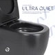 Напольный унитаз Qtap Robin Ultra Quiet безободочный с сиденьем Soft-close MATT BLACK QT13226083AMB - изображение 5