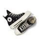 Жіночі кеді Converse Chuck Taylor Vintage 70 De Luxe Squared HI Black/Egret 45 Чорний A06435C - зображення 5