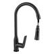 Смеситель для кухни Qtap Vlasta New с выдвижным изливом QTVLA344GMB45647 Gunmetal Black PVD - изображение 3