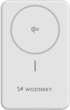 Powerbank Wozinsky WLWP-10KA0Y3WS MagSafe Qi2 10000mAh 22.5W White (5907769369322) - obraz 1