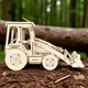 Дерев’яний 3D Конструктор BrainCat Екскаватор JCB-3CX 202 деталі (BC-005) - зображення 3