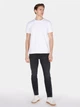 Футболка хлопковая длинная мужская Colin's CL1073961WHT S White (8684112668253) - изображение 3