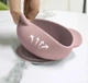 Набор силиконовой детской посуды для прикорма на присосках из пищевого силикона нежно розовый - изображение 6