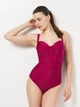Купальник слитный женский Aqua Speed Olivia 7364 (200-03) 46 (3XL) Сангрия (5908217673640) - изображение 1