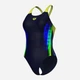 Купальник слитный женский Arena Breath Swimsuit V Back Lb 008330-760 38 Черный/Желтый/Зеленый/Синий (3468337422044) - изображение 11