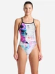 Купальник суцільний жіночий Arena Airbrush Swimsuit Challenge Ba 007912-510 36 Білий/Чорний/Мультиколір (3468337391463) - зображення 4