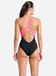 Купальник слитный женский Arena Dreamhline Swimsuit V Back 008328-500 38 Черный/Фиолетовый/Бирюзовый (3468337427957) - изображение 5