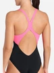 Купальник слитный женский Arena Dreamhline Swimsuit V Back 008328-500 38 Черный/Фиолетовый/Бирюзовый (3468337427957) - изображение 8