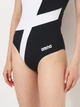 Купальник слитный женский Arena Diamond Swimsuit Lightdrop Bac 007757-510 42 Черный/Белый (3468337387800) - изображение 3