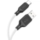 Дата кабель Hoco X90 Cool silicone USB to Type-C (1m) White - зображення 2