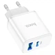 Сетевое зарядное устройство Hoco C105А (USB/USB-C/PD20W/QC3.0)- белый - изображение 3