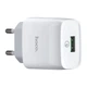 Сетевое зарядное устройство Hoco C72Q (USB/QC3.0)- белый - изображение 1