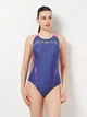 Купальник слитный женский Arena Spider Web Swimsuit V Back 007988-890 40 Фиолетовый/Розовый (3468337495987) - изображение 1
