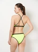Купальник роздільний жіночий Arena Icons Bikini Cross Back Solid 005037-660 40 Салатовий (3468337529255) - зображення 2