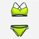 Купальник роздільний жіночий Arena Icons Bikini Cross Back Solid 005037-660 40 Салатовий (3468337529255) - зображення 6