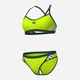 Купальник роздільний жіночий Arena Icons Bikini Cross Back Solid 005037-660 40 Салатовий (3468337529255) - зображення 8